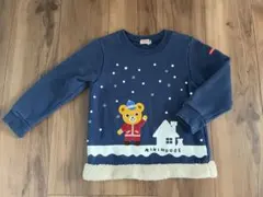 MIKIHOUSE☆クマデザイン トレーナー 110cm 雪