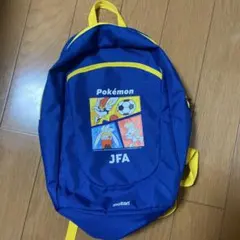 美品　サッカーリュック　ポケモン JFA サッカーボール入れ　ネイビー