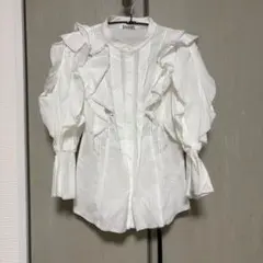 SNIDEL ORGANICS フリルブラウス