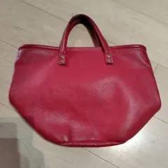 クリームカンパニー赤 レザー トートバッグのサムネイル