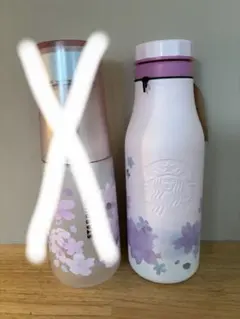 【みぃ様専用/右のステンレスボトルのみ】スターバックス 桜デザイン タンブラー