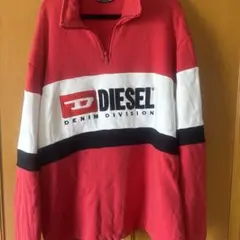 【美品】DIESEL ハーフジップスウェット