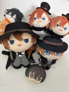 文スト 太宰治 中原中也 文豪ストレイドッグス ぬいぐるみ 缶バッジ
