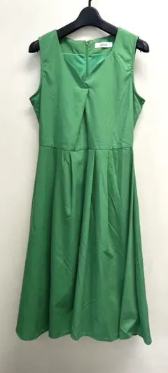 美品　dolce グリーン ノースリーブ フレアワンピース　サイズF