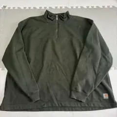 Carhartt カーハート ハーフジップ スウェット トレーナー カーキ2XL