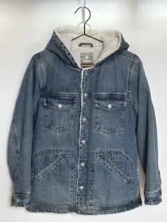 nano&co フード付きボアデニムジャケット ボア