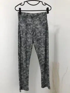グレー系 抽象模様 カジュアルパンツ M