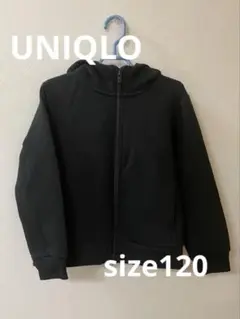 UNIQLO ユニクロ　黒 フルジップパーカー