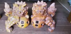 木彫 獅子頭 置物 金屏風付き 木彫 獅子頭 置物 金屏風付き - メルカリ