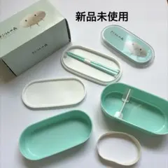 【新品未使用】きこりんの森 2段弁当箱 お箸付きのサムネイル