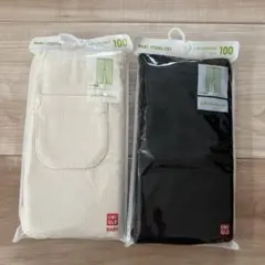 UNIQLO リブレギンス 100cm 10分丈 2枚組