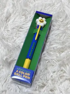 Wiggle Wiggle 4色ボールペン スマイル フラワー　新品未使用　韓国のサムネイル