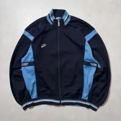 【美品・希少】80s 日本製 ナイキ トラックジャケット ジャージ ネイビー M