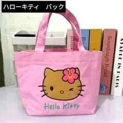Sanrio　ハローキティ　ハワイアンハイビスカスハンドバッグ　サーモンピンクＡ