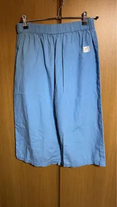 水色 ゴムウエスト ハーフパンツ サウナ等のパンツに便利