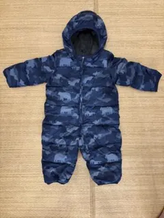 Baby GAP ネイビー迷彩ダウンコート 60cm 0-6ヶ月用