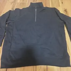 や*ま様 ブラック ハーフジップ スウェット XL