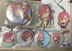 五等分の花嫁　中野三玖　缶バッジ　他　色紙