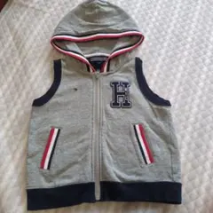 トミーヒルフィガー フーデッドジップベスト