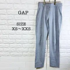 ギャップ GAP スラックス ストレート ストレッチ XS〜XXSグレー 無地