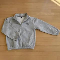 グレー ハーフジップ スウェット