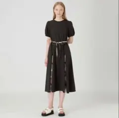 試着のみBLUE LABEL CRESTBRIDGE 半袖ロングワンピース 38