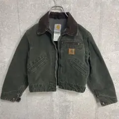 カーハート　USA製 モスグリーン　デトロイトジャケット　キッズ　子供　M 8