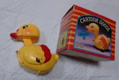 ガチョウのゼンマイ式おもちゃ　CARTOON GOOSE レトロ