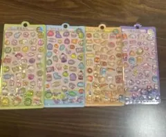 3Dシールセット 多色キャラクター・アイテム4枚セット