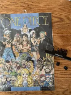 ワンピース　ONE PIECE クリアポスター　ポスター　スタンド　定規