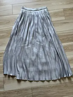 OPAQUE シルバー ロングスカート 38 M