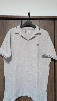 STUSSY グレー ポロシャツ XLサイズ ロゴ ステューシー