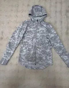 NIKE DRI-FIT グレー迷彩 フルジップパーカー メンズ Sサイズのサムネイル