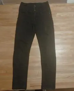 FUNブラック系ストレッチパンツ★デニム★はきやすさ抜群ウエスト楽々