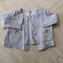 familiar カーディガン 80 グレー