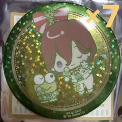 うたプリ サンリオ ホログラム缶バッジ 嶺二 けろっぴ