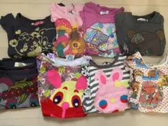 グラグラ☆110 長袖・半袖Tシャツ・8枚セット、チュニック・ワンピース