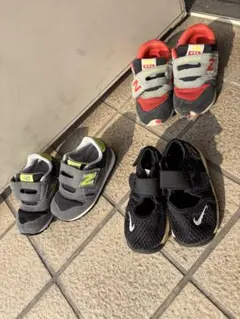 Nike メッシュスニーカー×New balanceキッズ