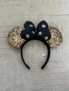 ディズニーランド・シー カチューシャ 黒金