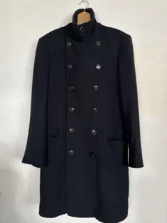 EMPORIO ARMANI ダークグレー ピーコート ARMANI / アルマーニ』 チャコール グレー 中綿 レザー ライナー