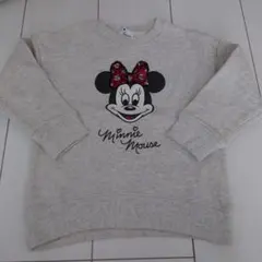 【美品】グローバルワーク ミニーマウス スウェットトレーナー 110cm