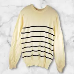 SonnyLabel クルーネックボーダーニット