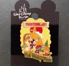 ★レア!レトロ★WDW★フロンティアランド・ビッグサンダーマウンテンピンバッジ★