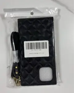 値下げ 新品・未使用　iPhone 12 Pro Max キルティングケース 黒