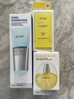 ♡新品anuaアヌアクールジェルクリームビタミンサンスティックミスト3点セット♡のサムネイル