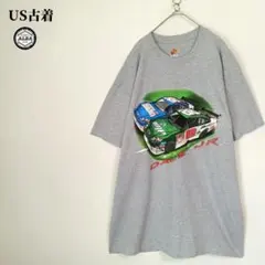 NASCAR　Tシャツ　US古着　USA直輸入　レース　車　90s　グレー　XL