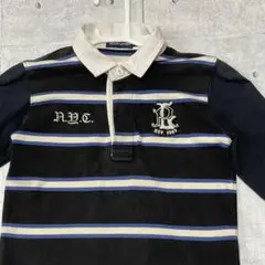 90s RALPH LAUREN ラガーシャツ ボーダー ストライプ ナイガイ製