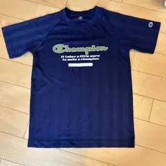 Champion ネイビー ストライプ Tシャツ 160