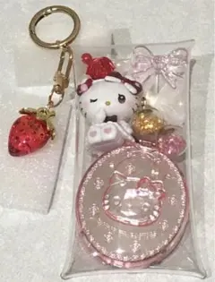 ガチャ詰めポーチハローキティDOLLYMIXコスメ ピンク系1個