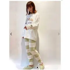 ★ジェラートピケ　ヨッシー　ルームウェア上下セットアップ★